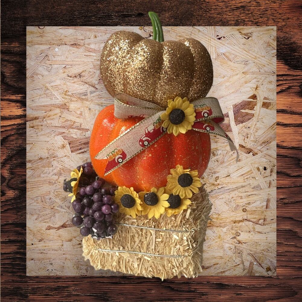 Handcrafted Fall Halloween decoration
